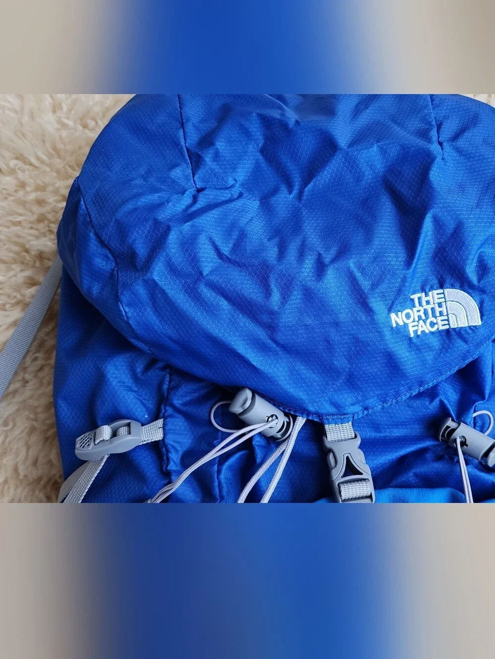 The North Face Blue Casimir Daypack with Gray Accents